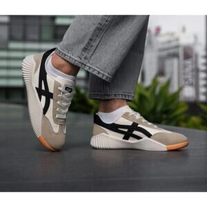 De Florance Cloudea Leather Sneakers Shoe Size 9.5 Cream Black Italy